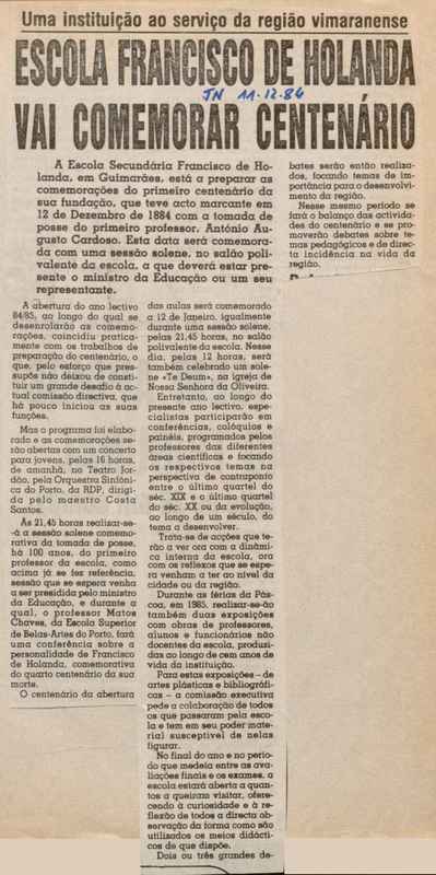 Jornal de Notícias -11/12/1984