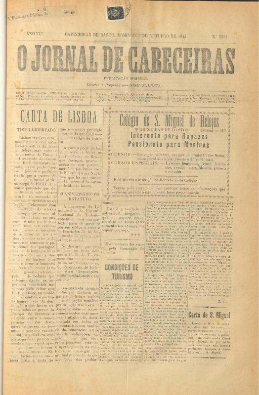 Jornal de Cabeceiras (O)
