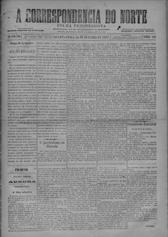 Correspndência do Norte (A)