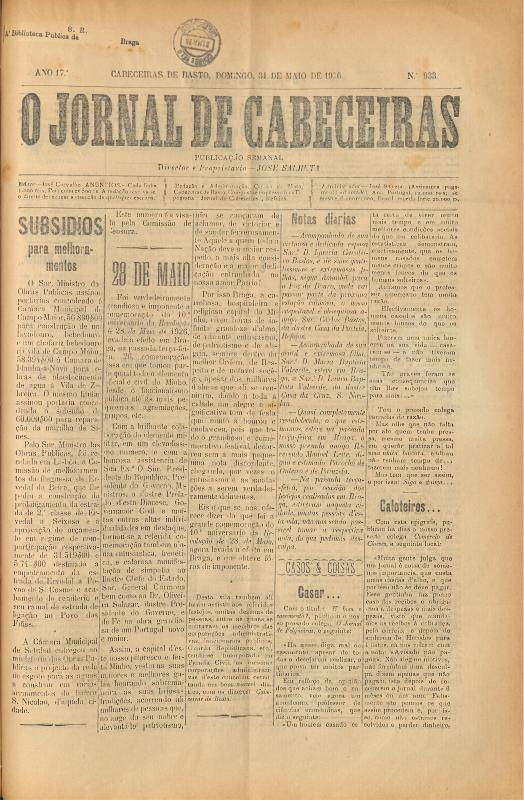 Jornal de Cabeceiras (O)