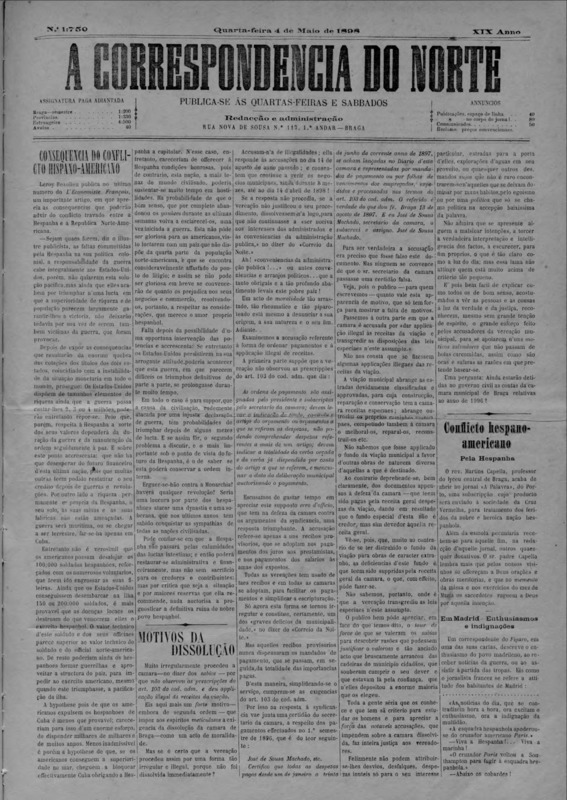 Correspndência do Norte (A)