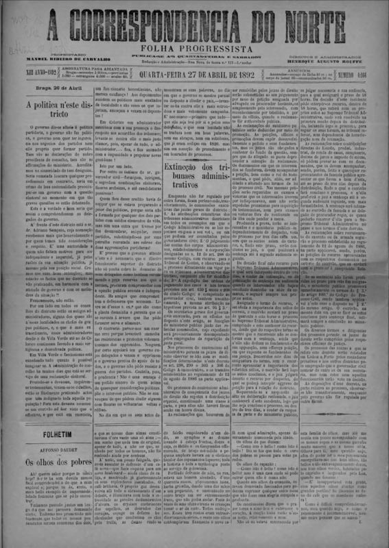 Correspndência do Norte (A)