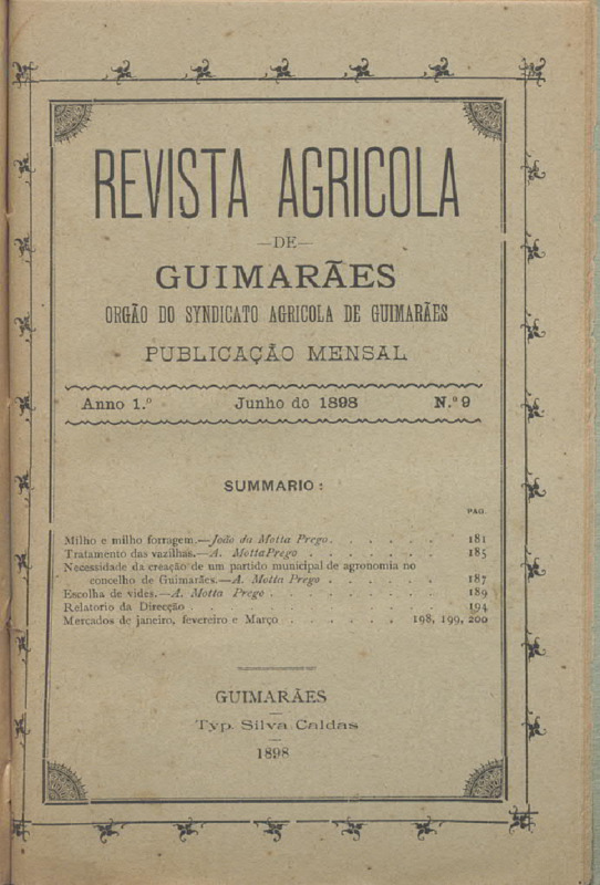 Revista Agrícola de Guimarães