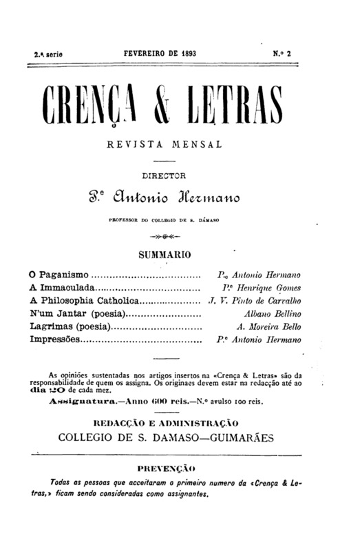 Crença e Letras