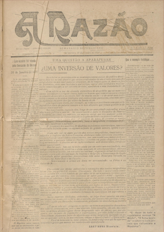 Razão (A)