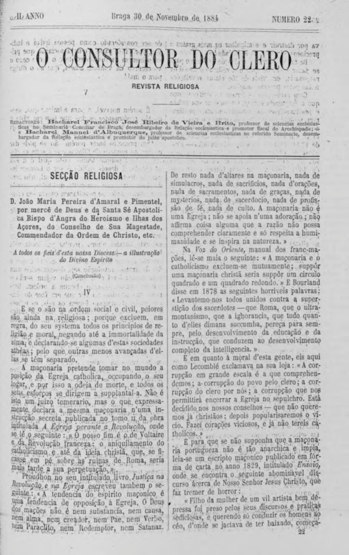 Consultor do Clero (O)