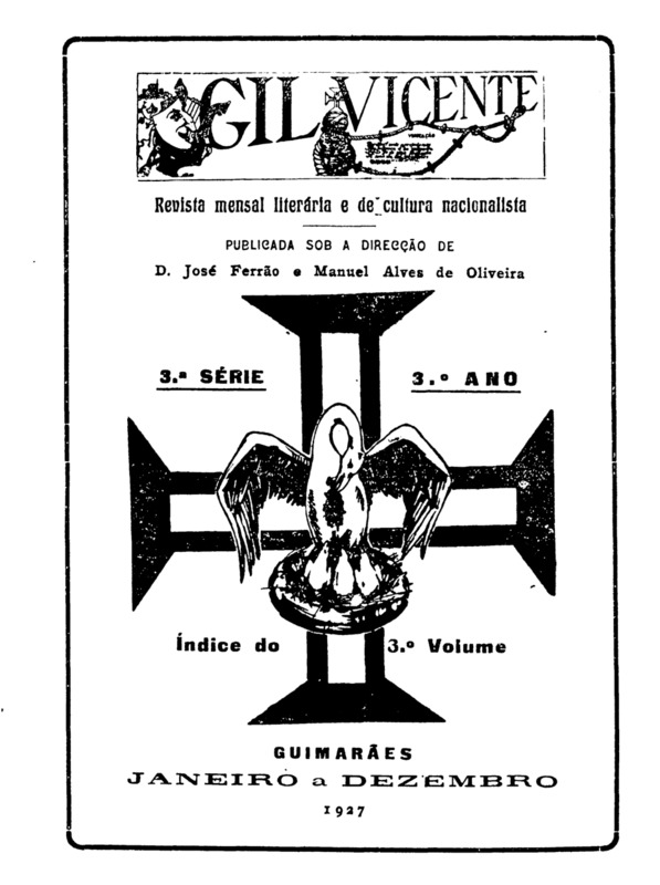 Gil Vicente. Revista mensal e literária