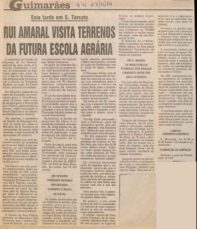 Jornal de Notícias -27/12/1984