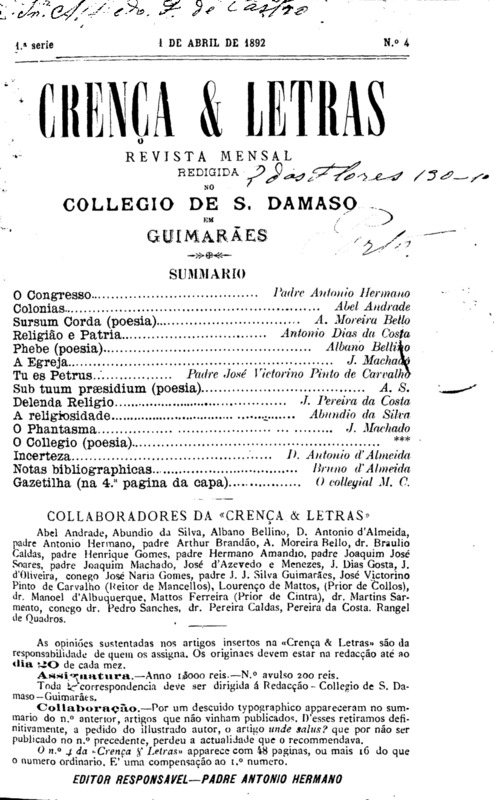 Crença e Letras
