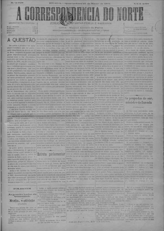 Correspndência do Norte (A)