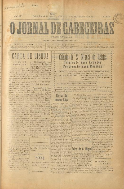 Jornal de Cabeceiras (O)