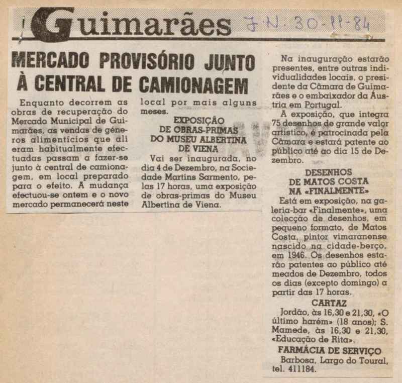 Jornal de Notícias -30/11/1984