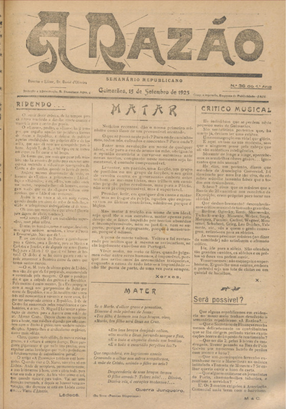 Razão (A)