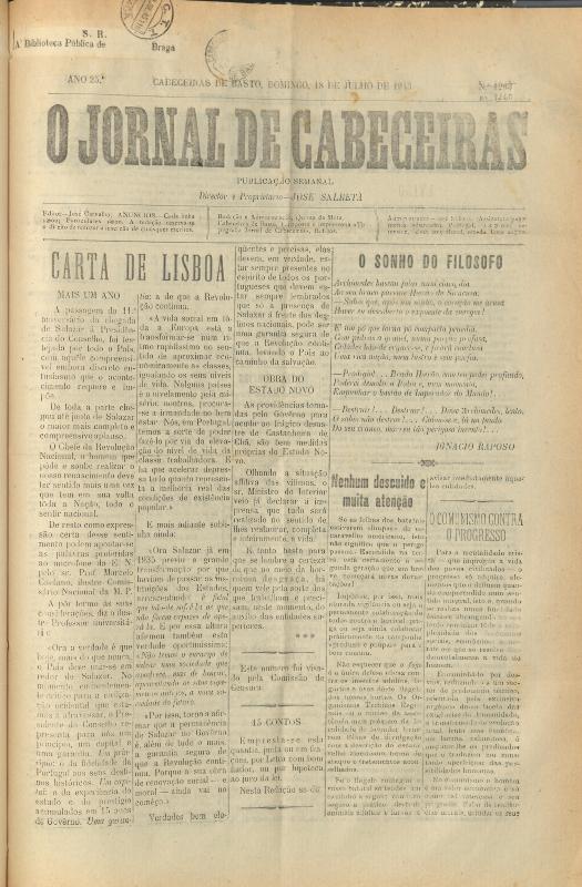 Jornal de Cabeceiras (O)