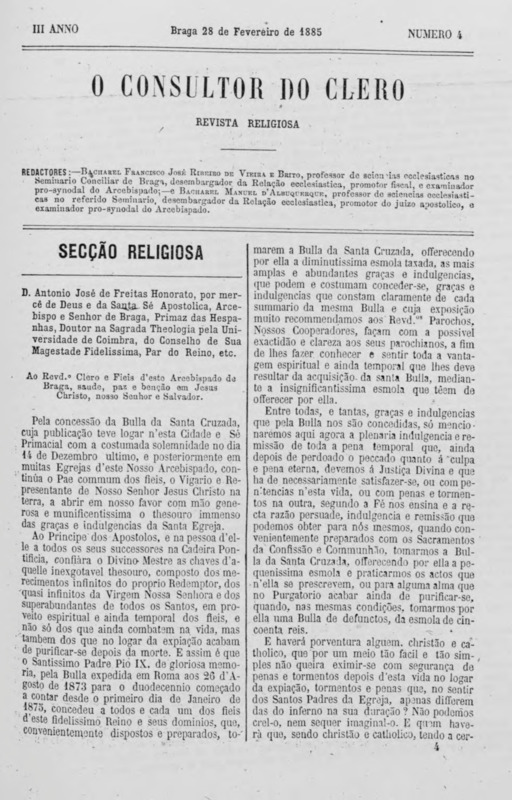 Consultor do Clero (O)