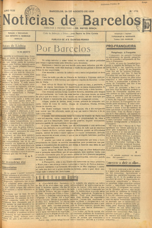 Notícias de Barcelos