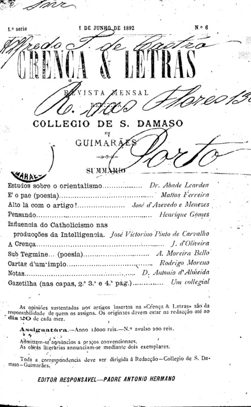 Crença e Letras