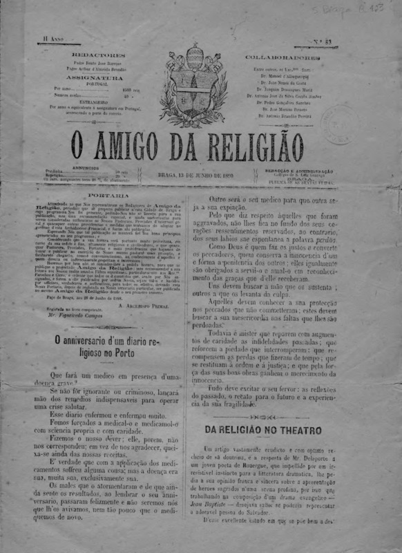 Amigo da Religião (O)