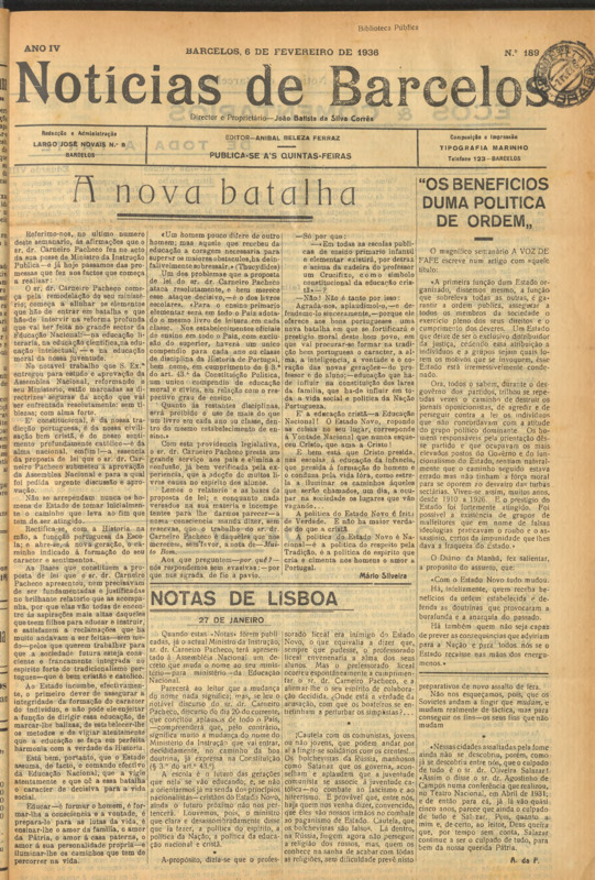 Notícias de Barcelos