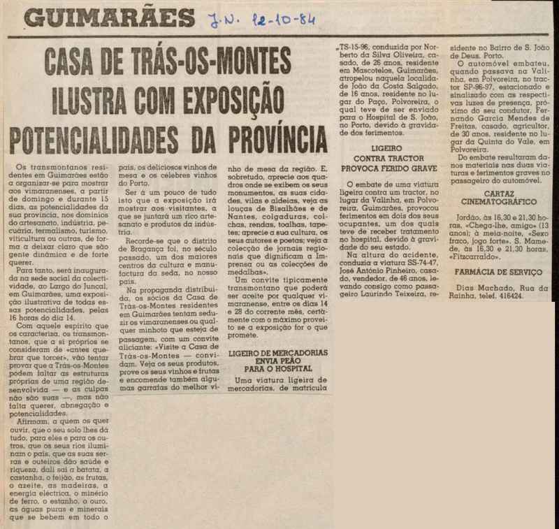 Jornal de Notícias -12/10/1984