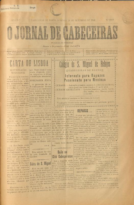 Jornal de Cabeceiras (O)