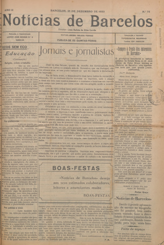 Notícias de Barcelos