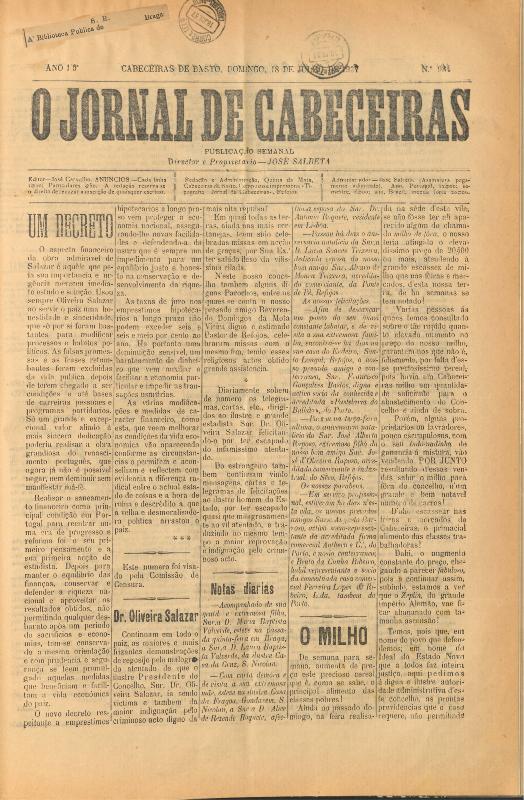 Jornal de Cabeceiras (O)
