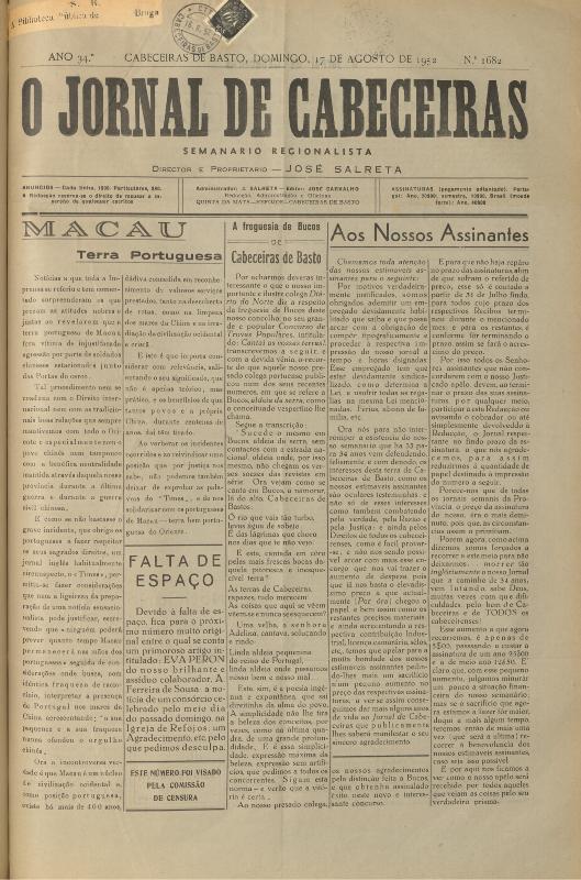 Jornal de Cabeceiras (O)