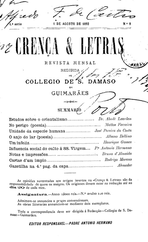 Crença e Letras