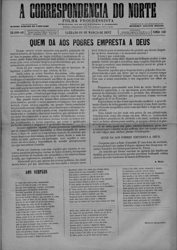 Correspndência do Norte (A)