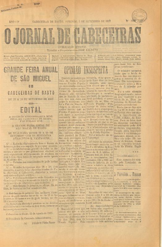 Jornal de Cabeceiras (O)