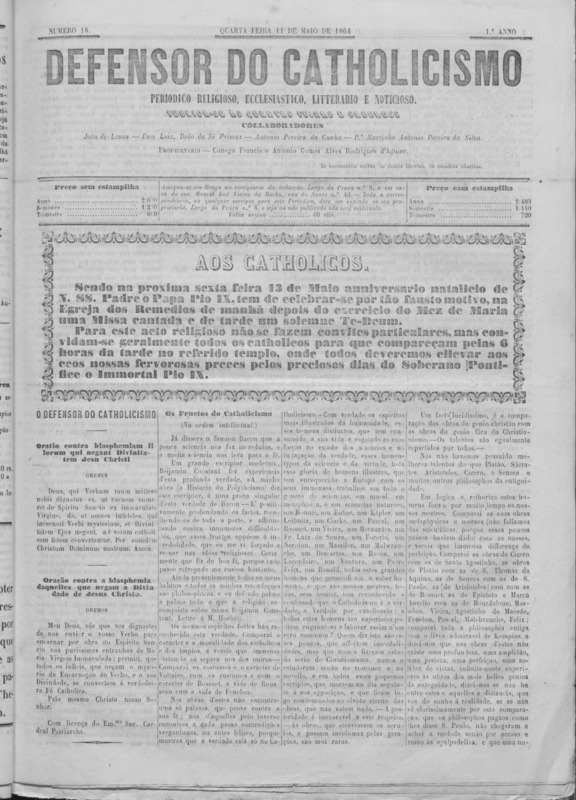 Defensor do Catholicismo (O)
