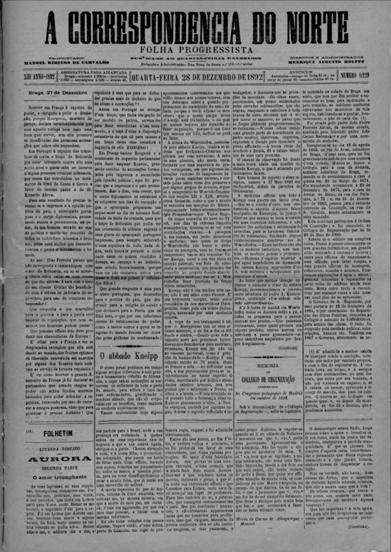 Correspndência do Norte (A)