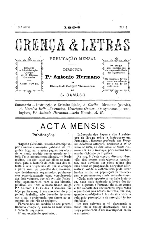Crença e Letras