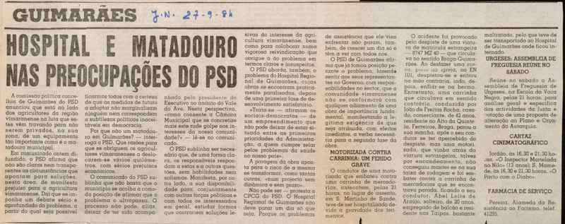 Jornal de Notícias -27/09/1984