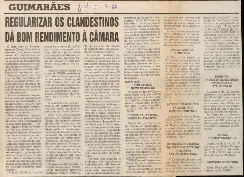 Jornal de Notícias -05/07/1984