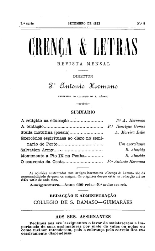 Crença e Letras