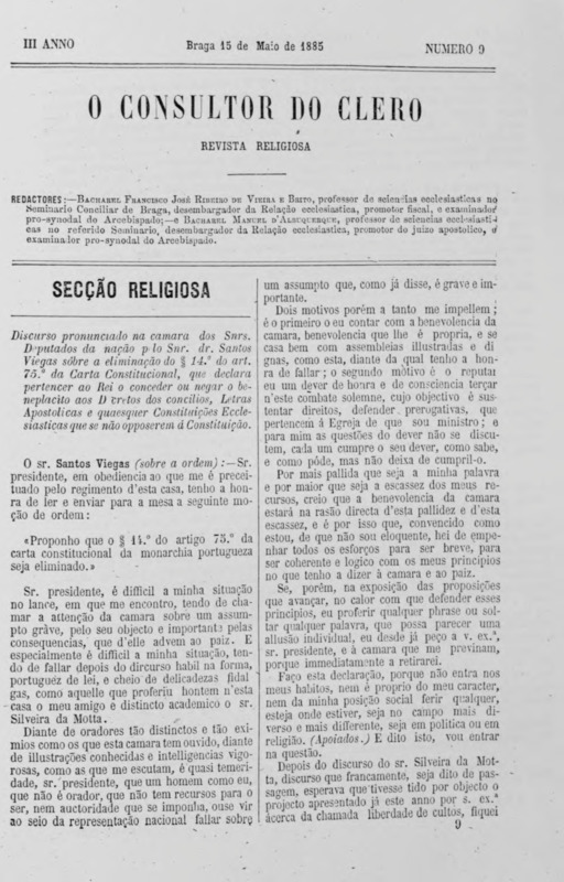 Consultor do Clero (O)