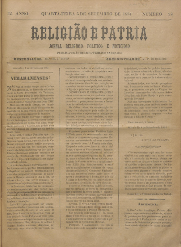 Religião e Pátria
