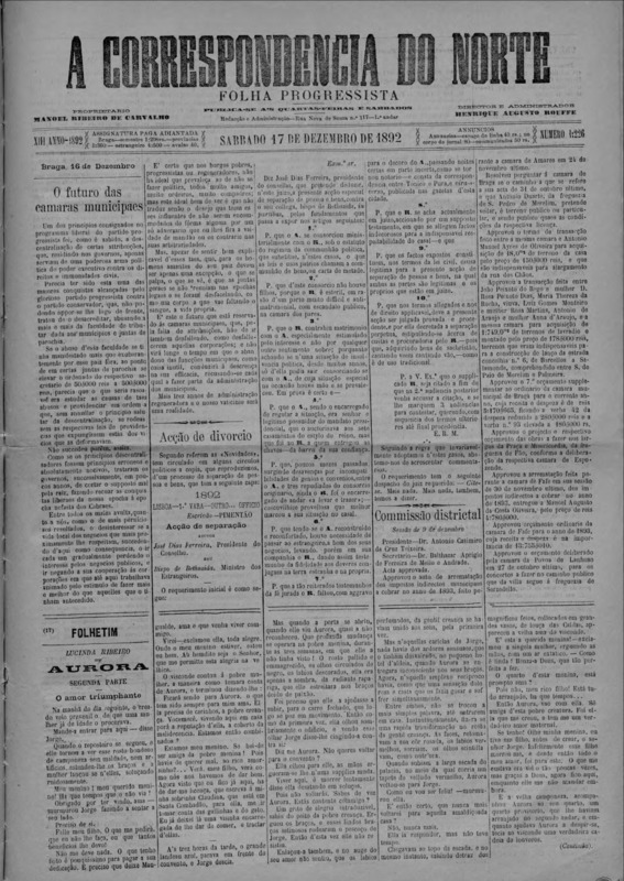Correspndência do Norte (A)