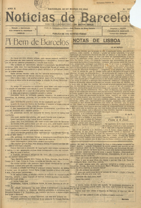 Notícias de Barcelos