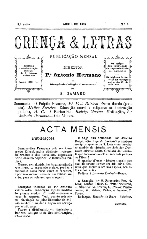 Crença e Letras