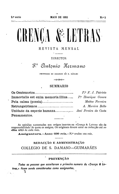 Crença e Letras