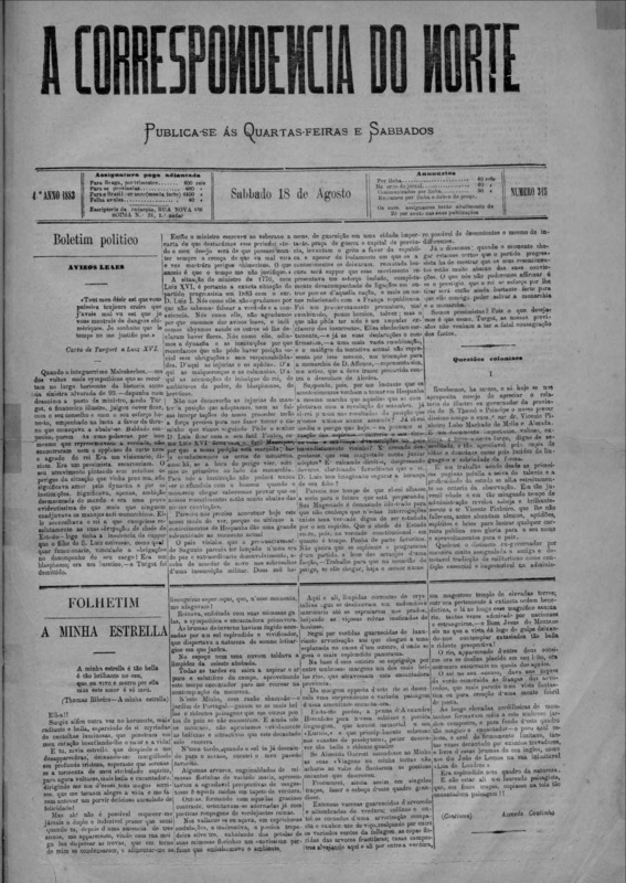 Correspndência do Norte (A)