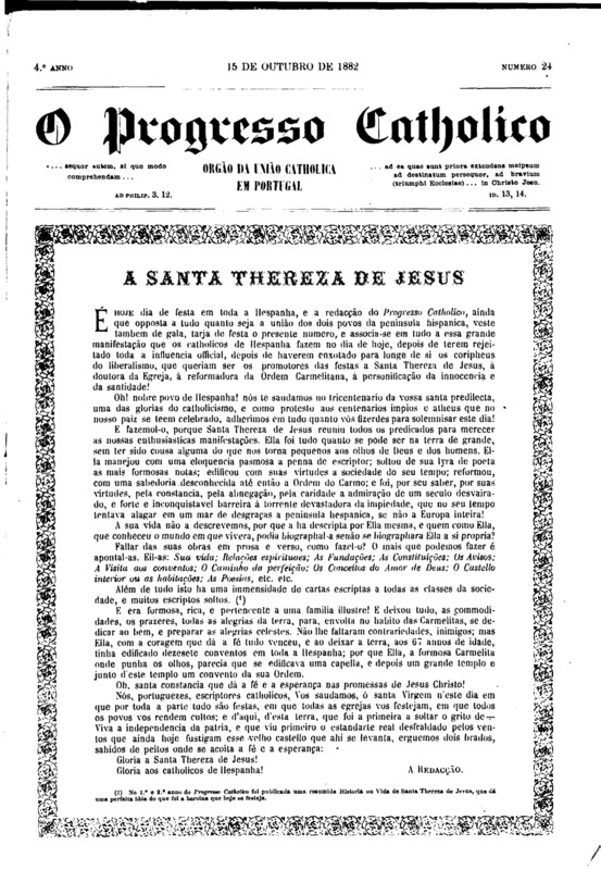 O Progresso Católico