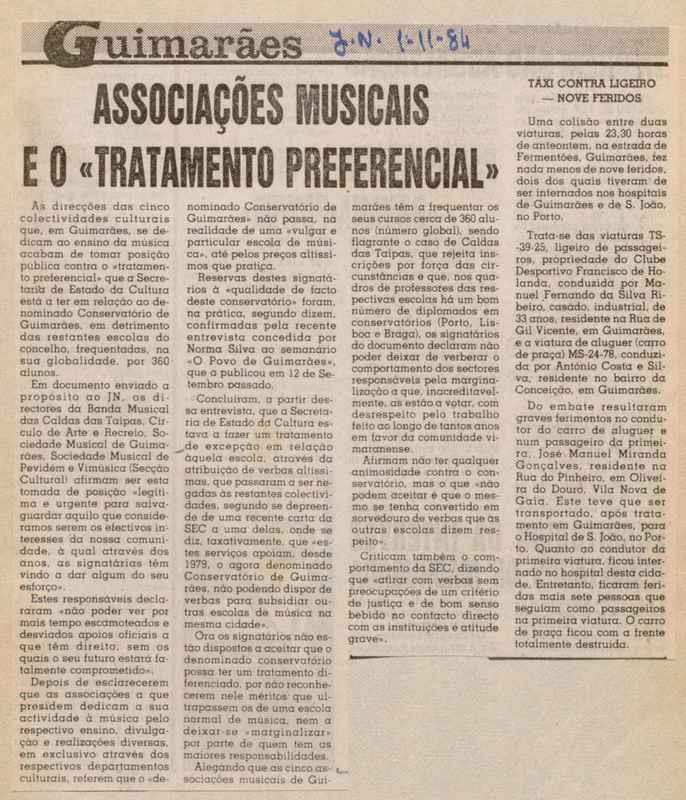 Jornal de Notícias -01/11/1984