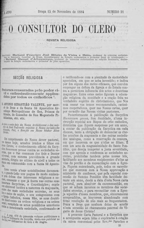 Consultor do Clero (O)