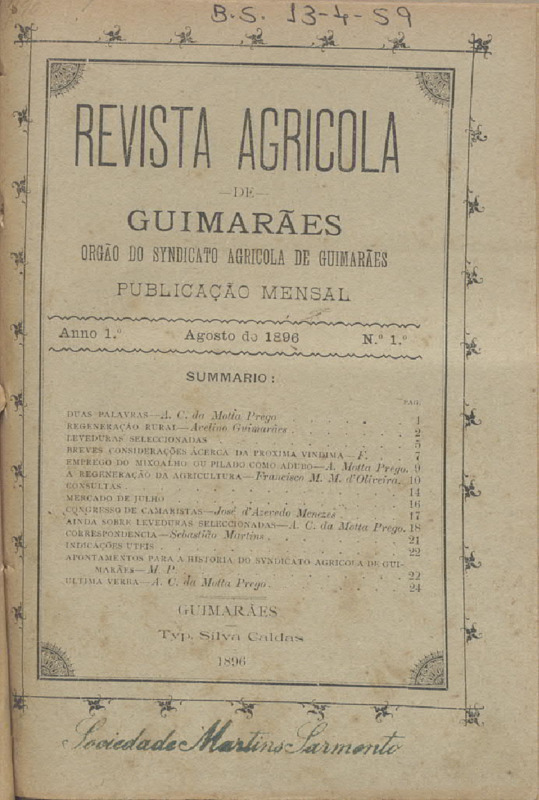 Revista Agrícola de Guimarães