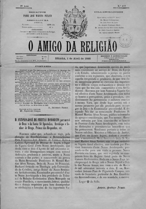 Amigo da Religião (O)