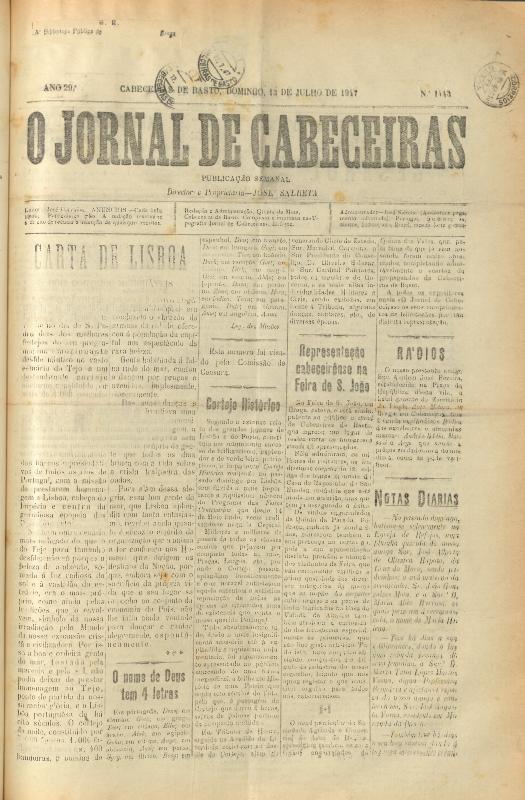 Jornal de Cabeceiras (O)